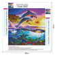 5D DIY Diamond Painting Kit - Full Round - Dolphin A