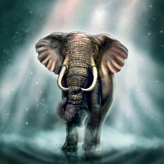 Diamond Painting - Full Round -Elephant