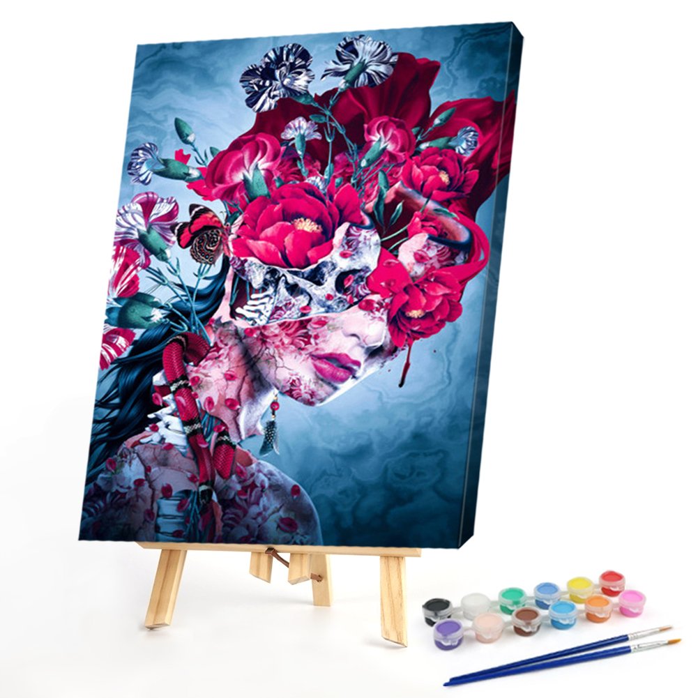 Paint By Number - Oil Painting - Skull Head (40*50cm) A