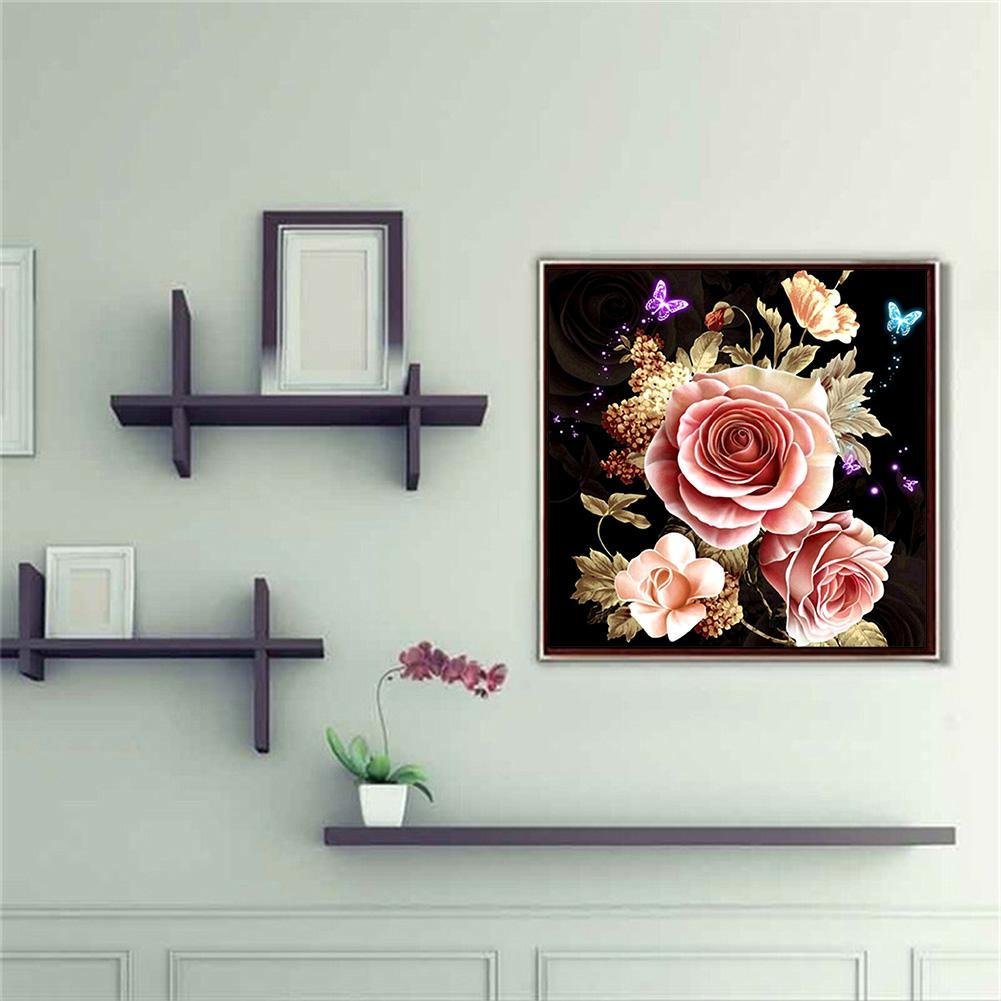 Diamond Painting - Full Round - Warm Flowers A