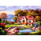 5D Diy Diamond Painting Kit Full Round Beads Beautiful Yard