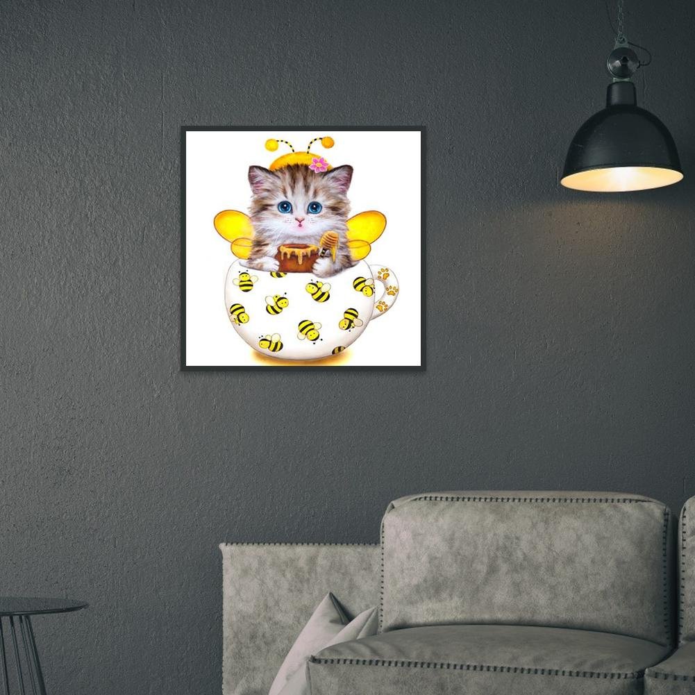 Diamond Painting - Full Round - Cup Cat A
