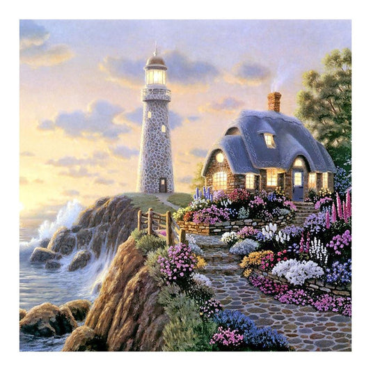 Diamond Painting Partial Round House
