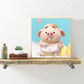 Diamond Painting - Full Round - Cartoon Pig