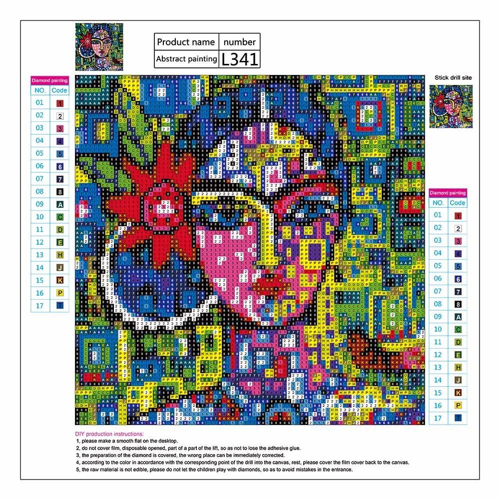 Diamond Painting - Full Round - Abstract Woman