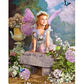 Diamond Painting - Partial Round - Angle Girl In Flowers
