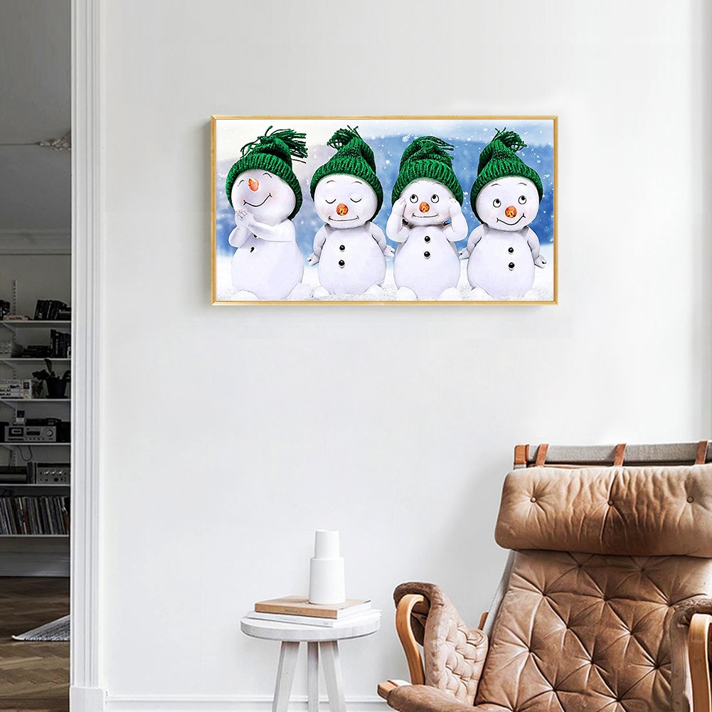Diamond Painting - Full Round - Snowman (30*50cm)