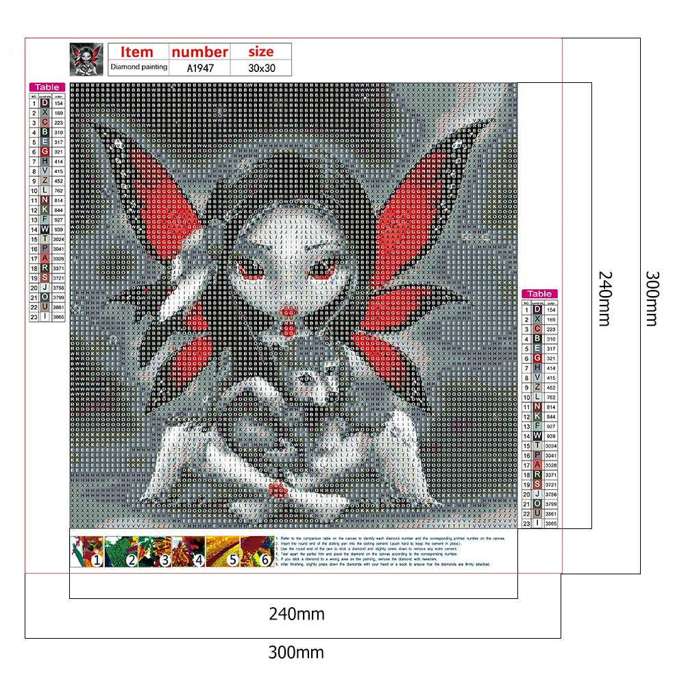 Diamond Painting - Full Round - Gothic Girl B