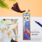 DIY Owl Special Shaped Diamond Painting Leather Bookmark Tassel Book Marks