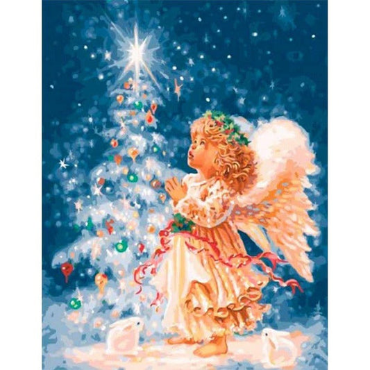 Christmas Oil Painting By Numbers Art Pictures Craft for  
