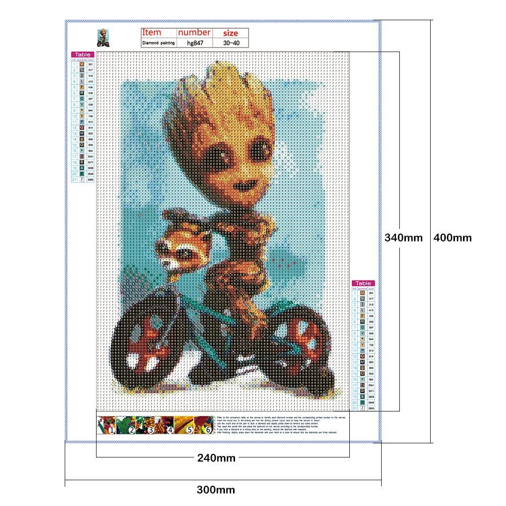 5D DIY Diamond Painting Kit - Full Round - Groot