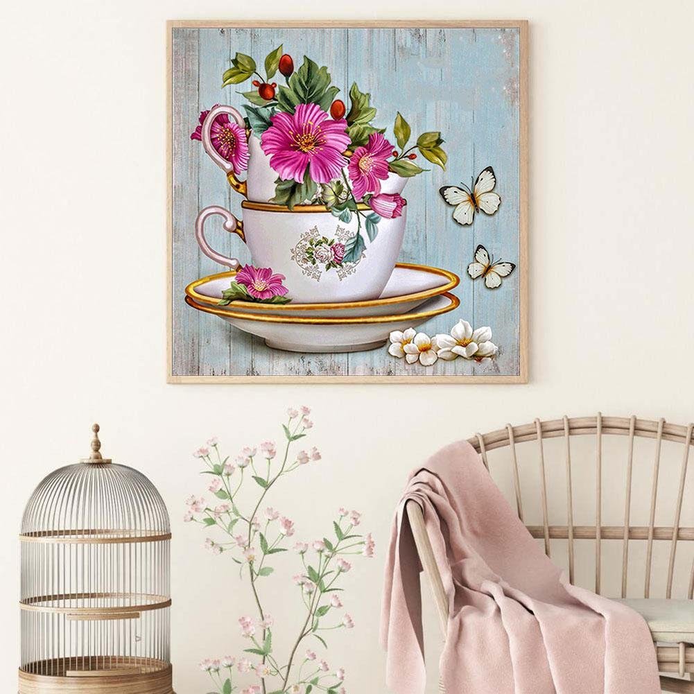 5D DIY Diamond Painting Kit - Full Round - Flowers A