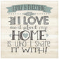 5D Diy Diamond Painting Kit Full Round Beads I Love Home (35*35cm)