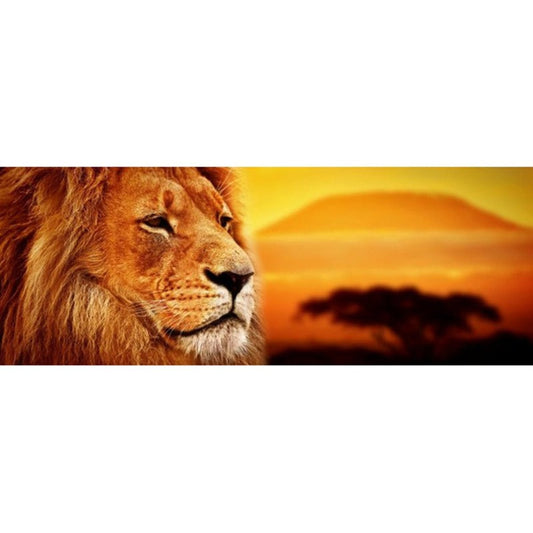 Lion Full Round Square Big Size Diamond Painting