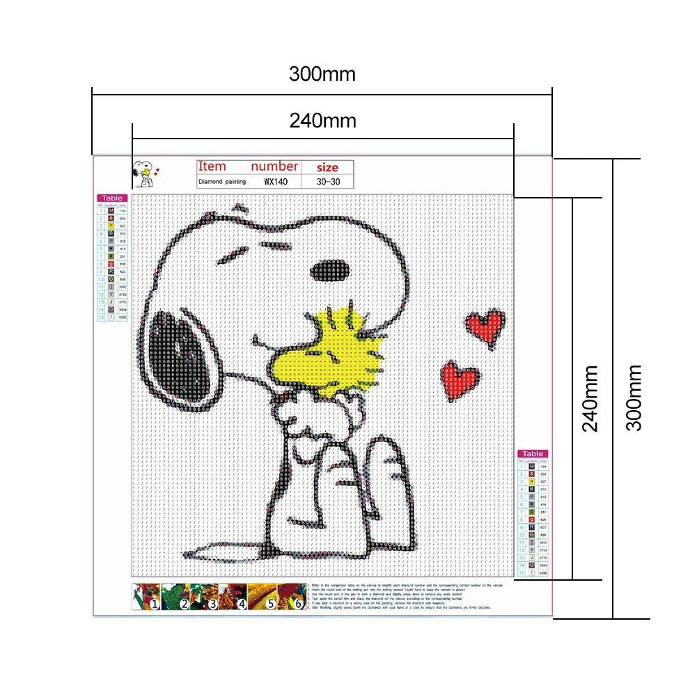 5D DIY Diamond Painting Kit - Full Round - Snoopy C