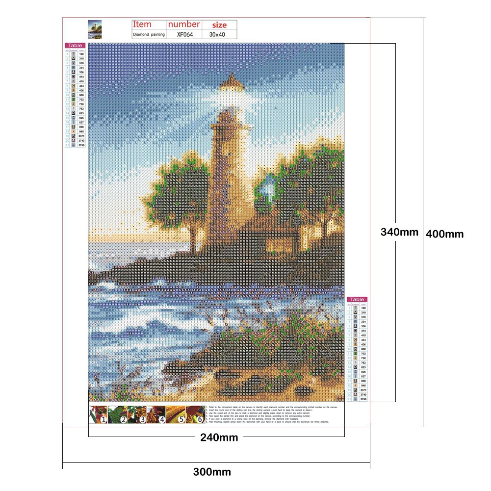 Diamond Painting - Full Round - Lighthouse E