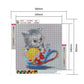 Diamond Painting - FUll Round - Cup Cat B