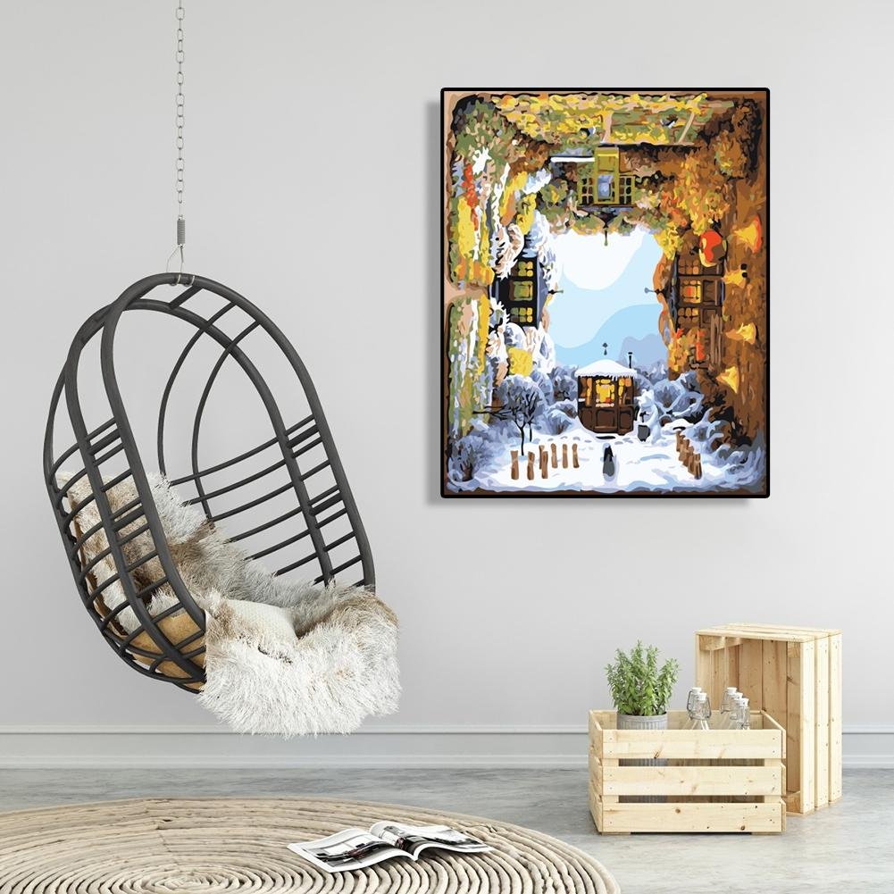 Paint By Number - Oil Painting - Seasons View (40*50cm)