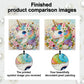 DIY Pearl Painting With Frame - Handmade Self-Adhesive Pearls - Unicorn (25*25cm) A