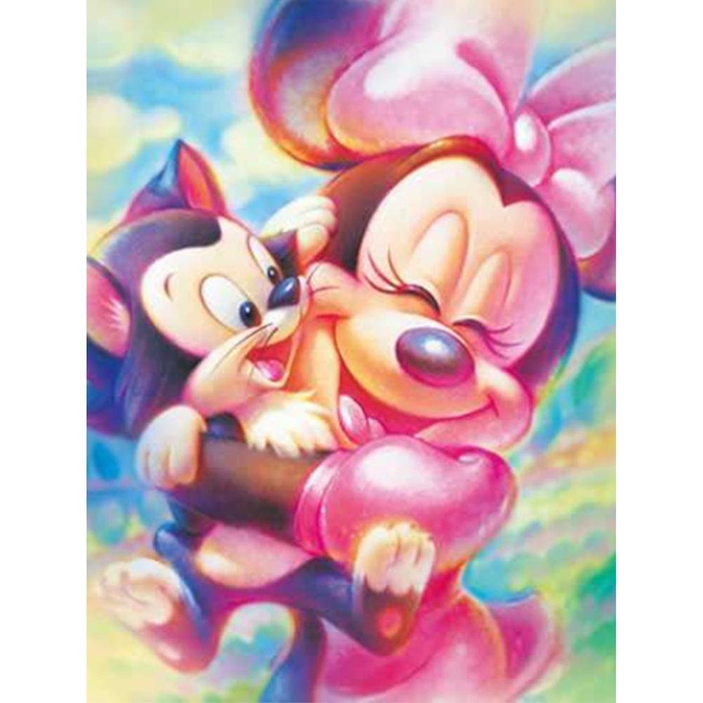 5D Diy Diamond Painting Kit Full Round Beads Happy Mickey