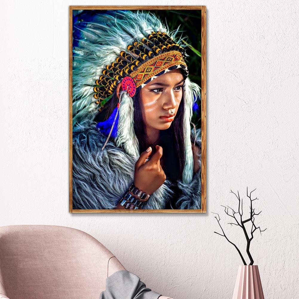 Diamond Painting - Full Round - Beautiful Indian Beauty