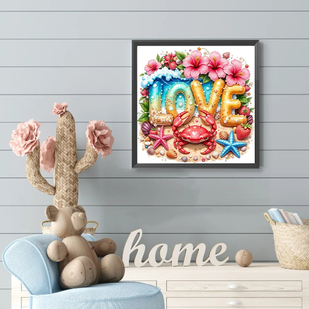 Diamond Painting - Full Round / Square - Love Beach