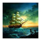 5D Diy Diamond Painting Kit Full Round Beads Sailboat