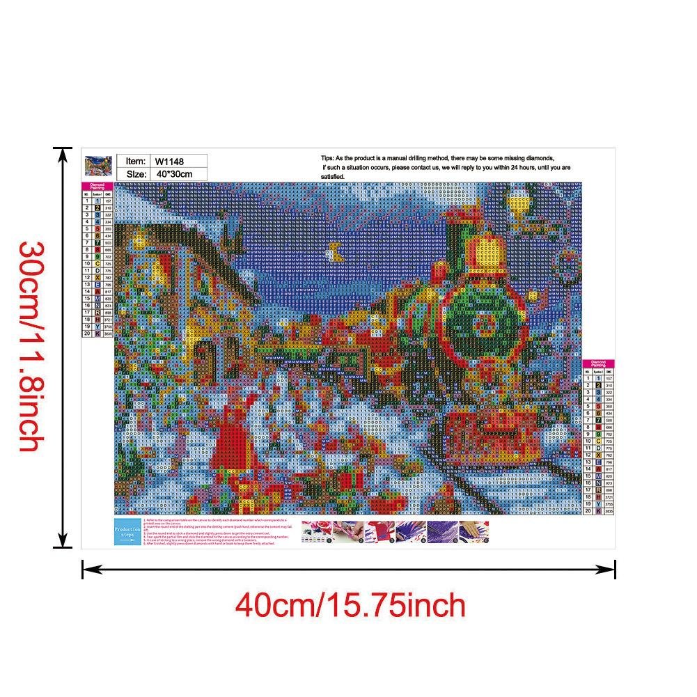 Diamond Painting - Full Round - Happy Gifts Train