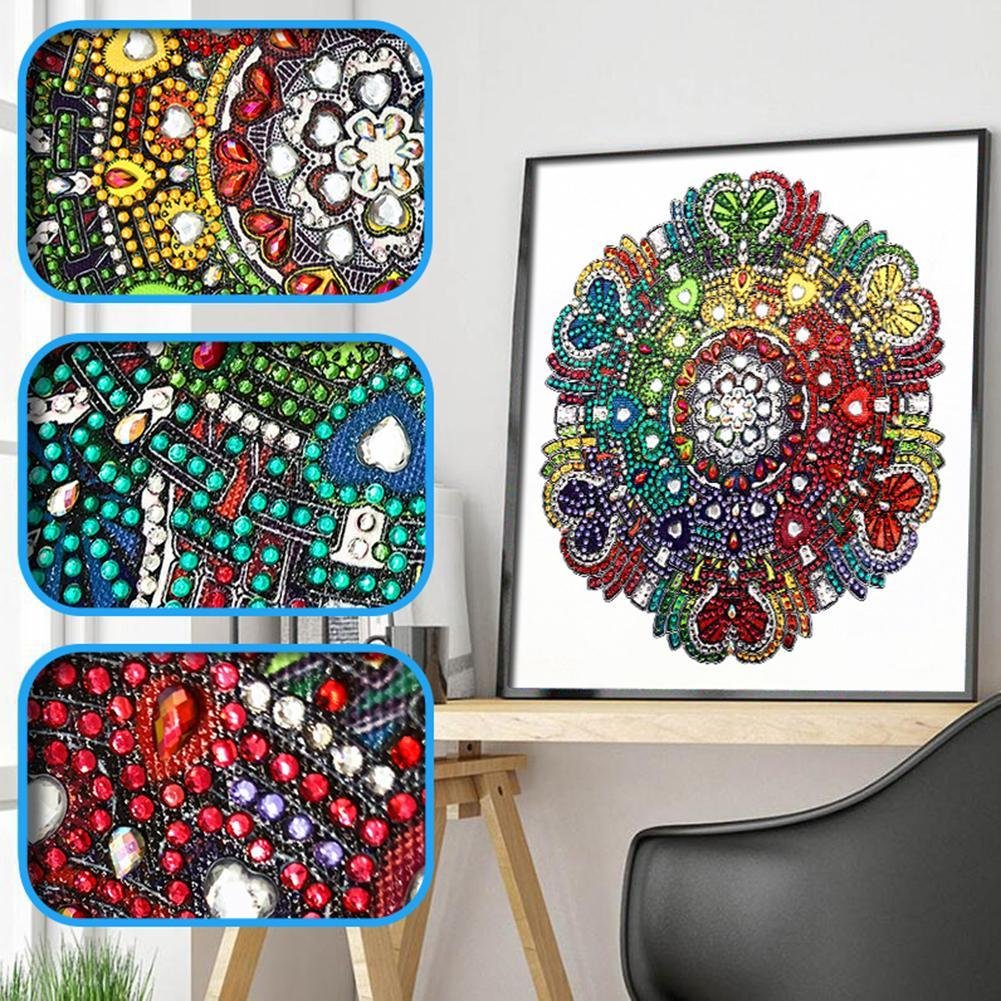 Diamond Painting - Crystal Rhinestone - Mandala 18