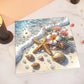 DIY Pearl Painting With Frame - Handmade Self-Adhesive Pearls - Seaside (30*30cm)