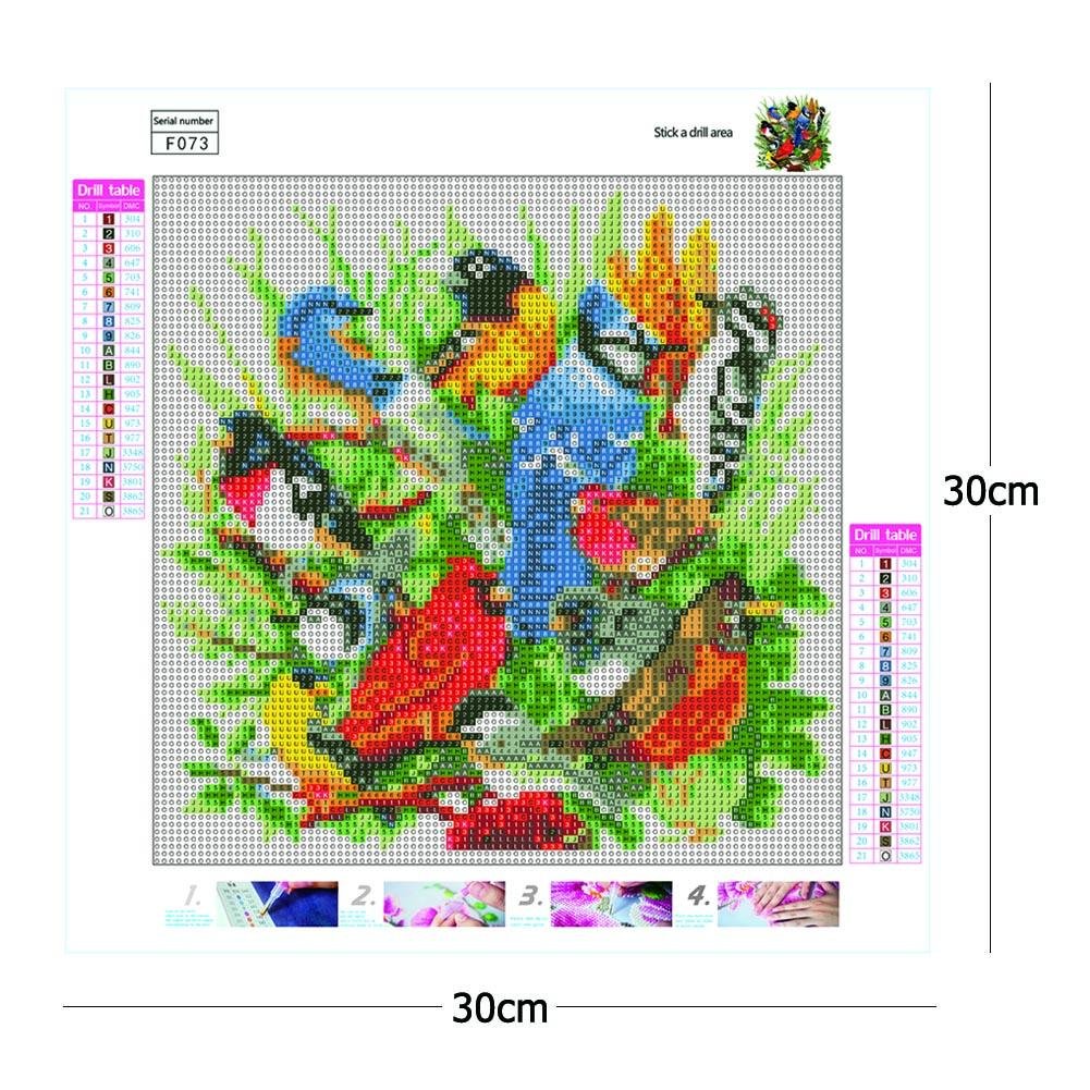 Diamond Painting - Full Square - Magpies