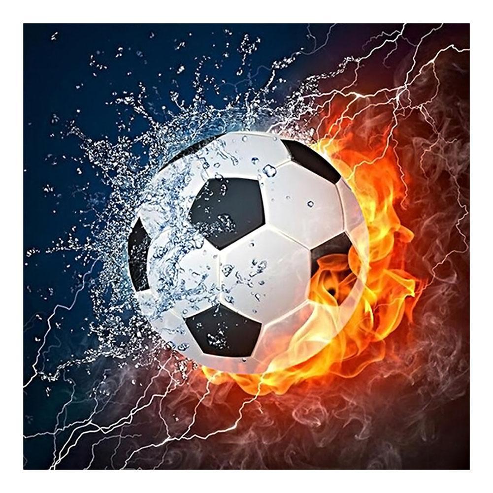 5D Diy Diamond Painting Kit Full Round Beads Football