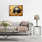 Painting By Numbers kit Oil Painting Leaf Black Dog Art Wall Picture
