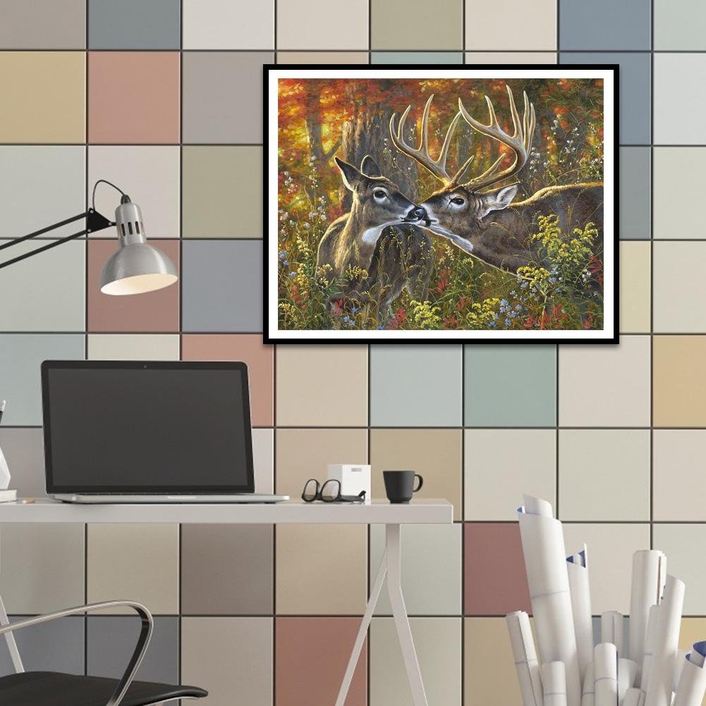 Diamond Painting - Full Round - A Pair of Deer