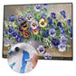 DIY Flowers Vase Hand Painted Canvas Oil Art Picture Craft Home Wall Decor