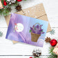 DIY Diamond Painting Greeting Card - Purple Flower