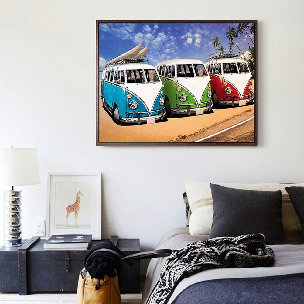 Diamond Painting - Full Round - Bus Station