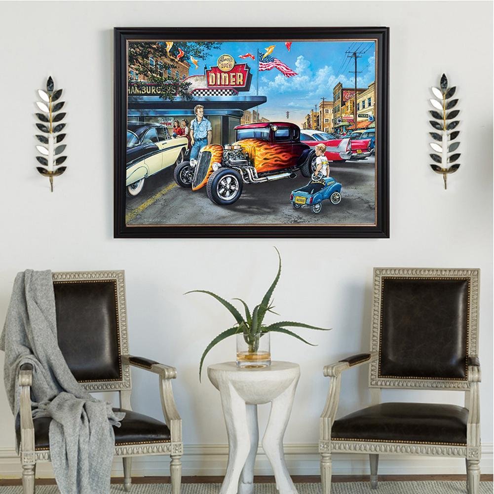 Diamond Painting - Full Round - Vintage Car B