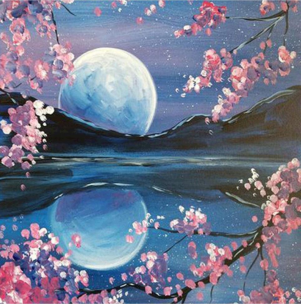 Diamond Painting - Full Round - Rising Moon B