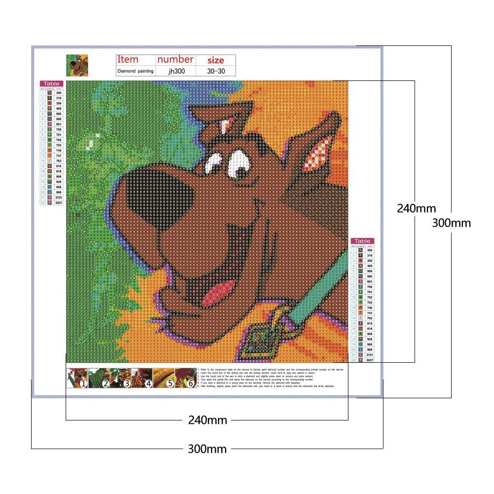 Diamond Painting - Full Round - Scooby Doo B