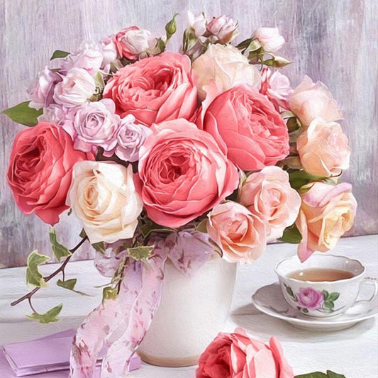 Diamond Painting - Full Round - Flower 4