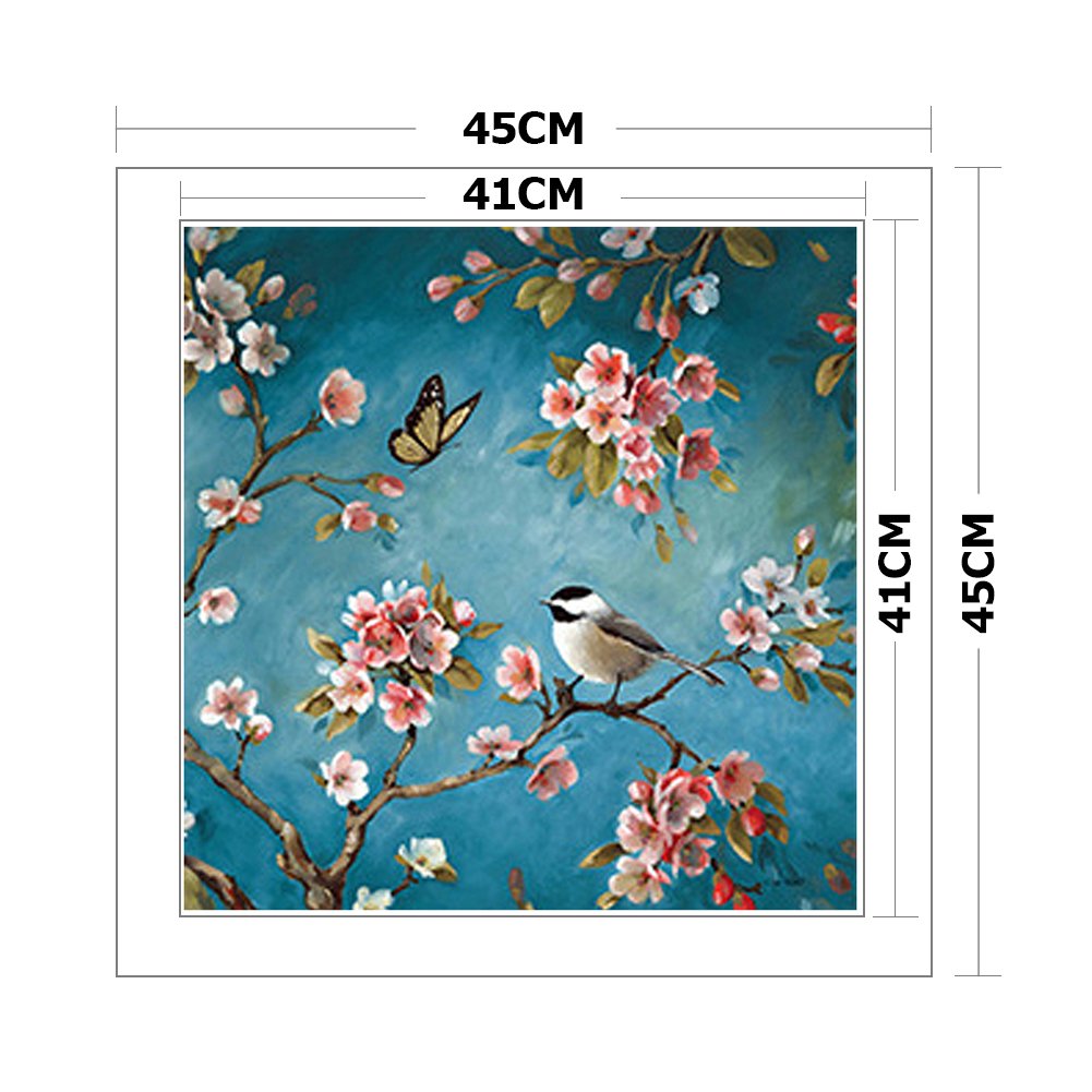 11ct Stamped Cross Stitch - Bird Branch (45*45cm)