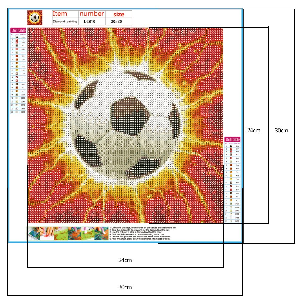 Diamond Painting - Full Round - Football A