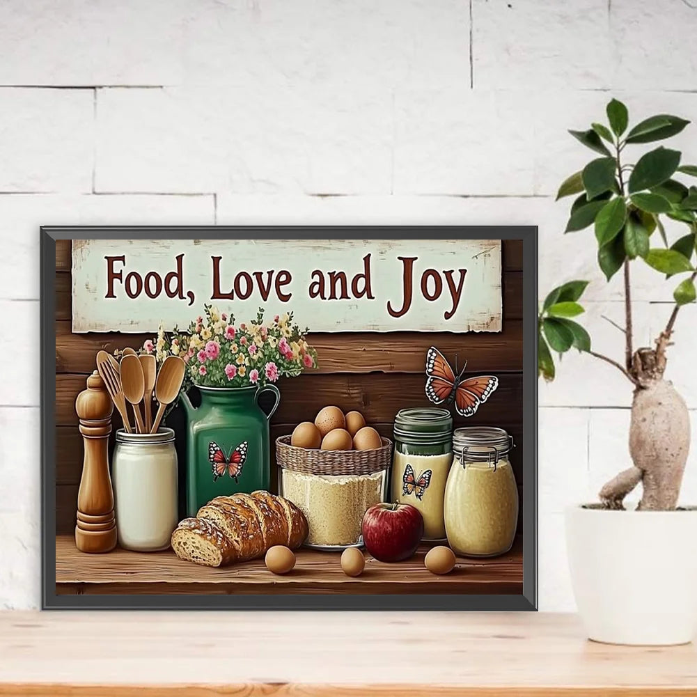 Diamond Painting - Full Round / Square - Kitchen Shelves