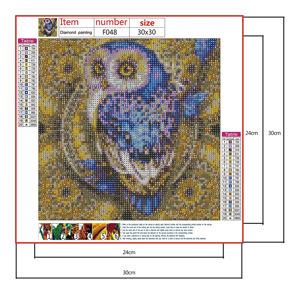Diamond Painting - Full Square - Owl 2