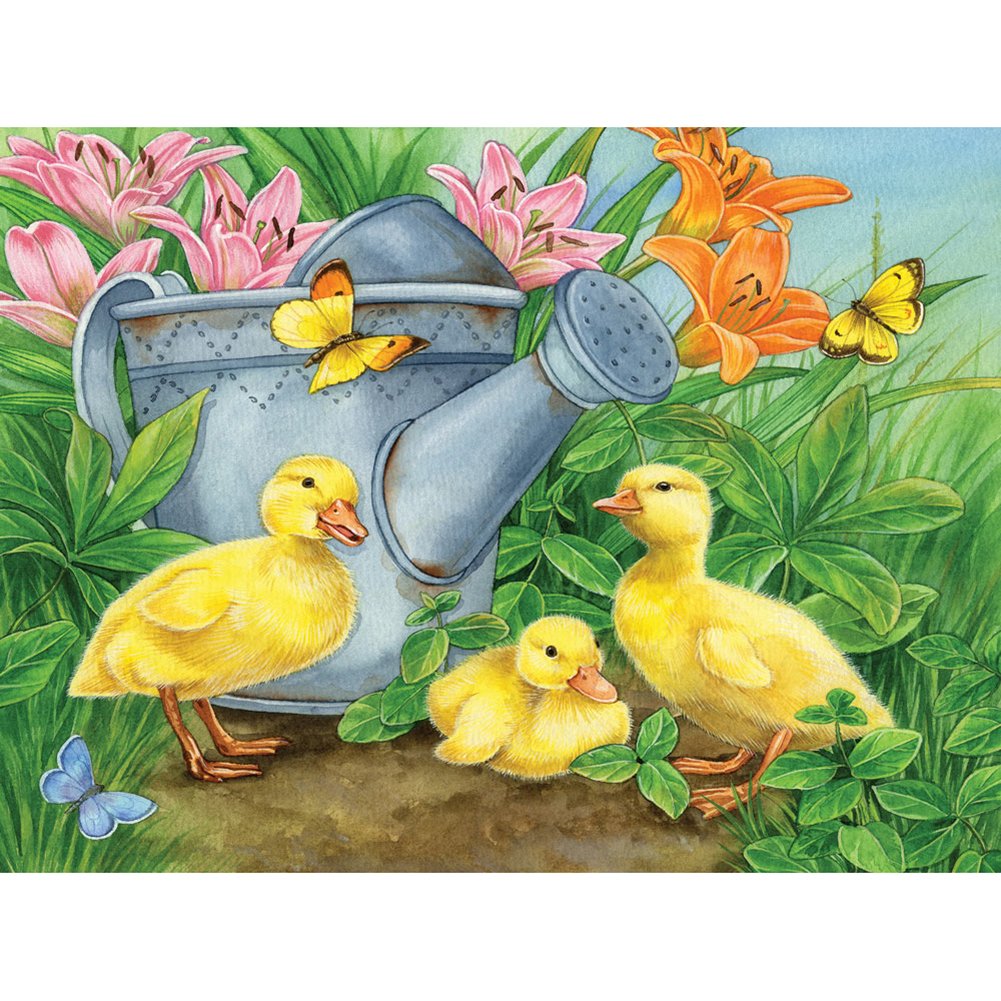 5D Diy Diamond Painting Kit Full Round Beads Ducks