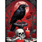Diamond Painting - Full Round / Square - Skeleton And Crow