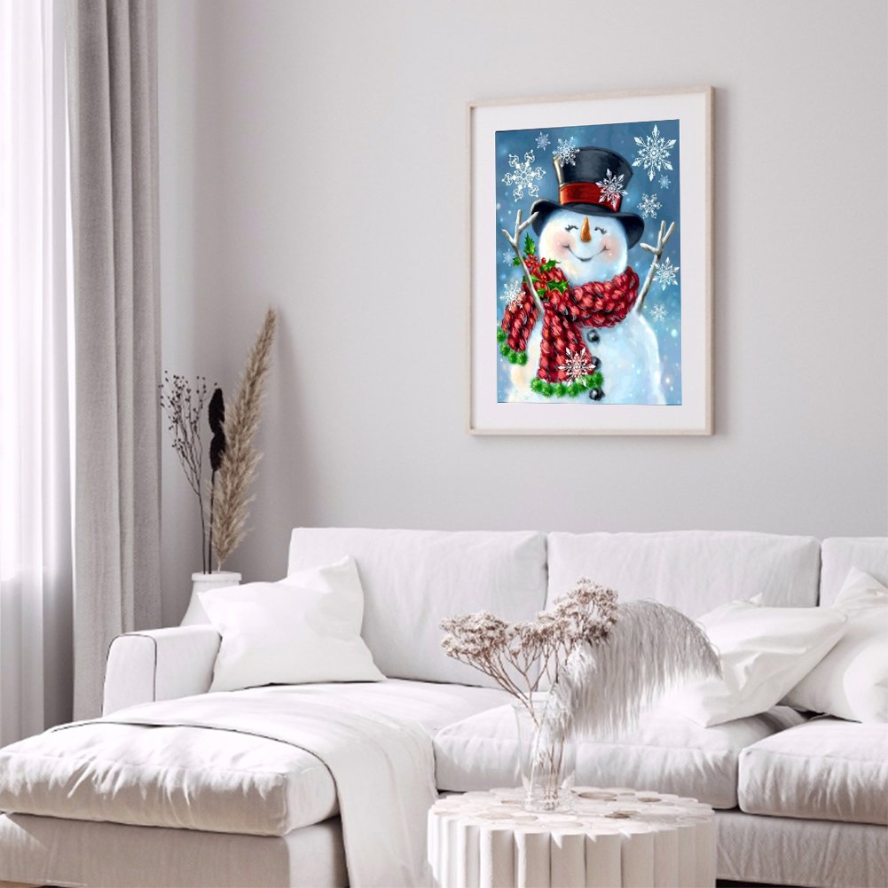 Diamond Painting - Full Round / Square - Snowman