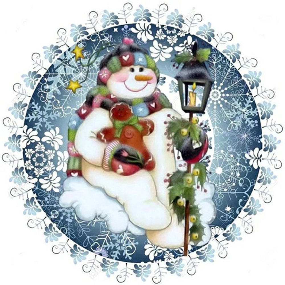 Diamond Painting - Full Round - Snowman B