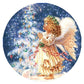 Angel 11CT Stamped Cross Stitch Diy Craft (36*36CM)